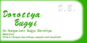 dorottya bugyi business card